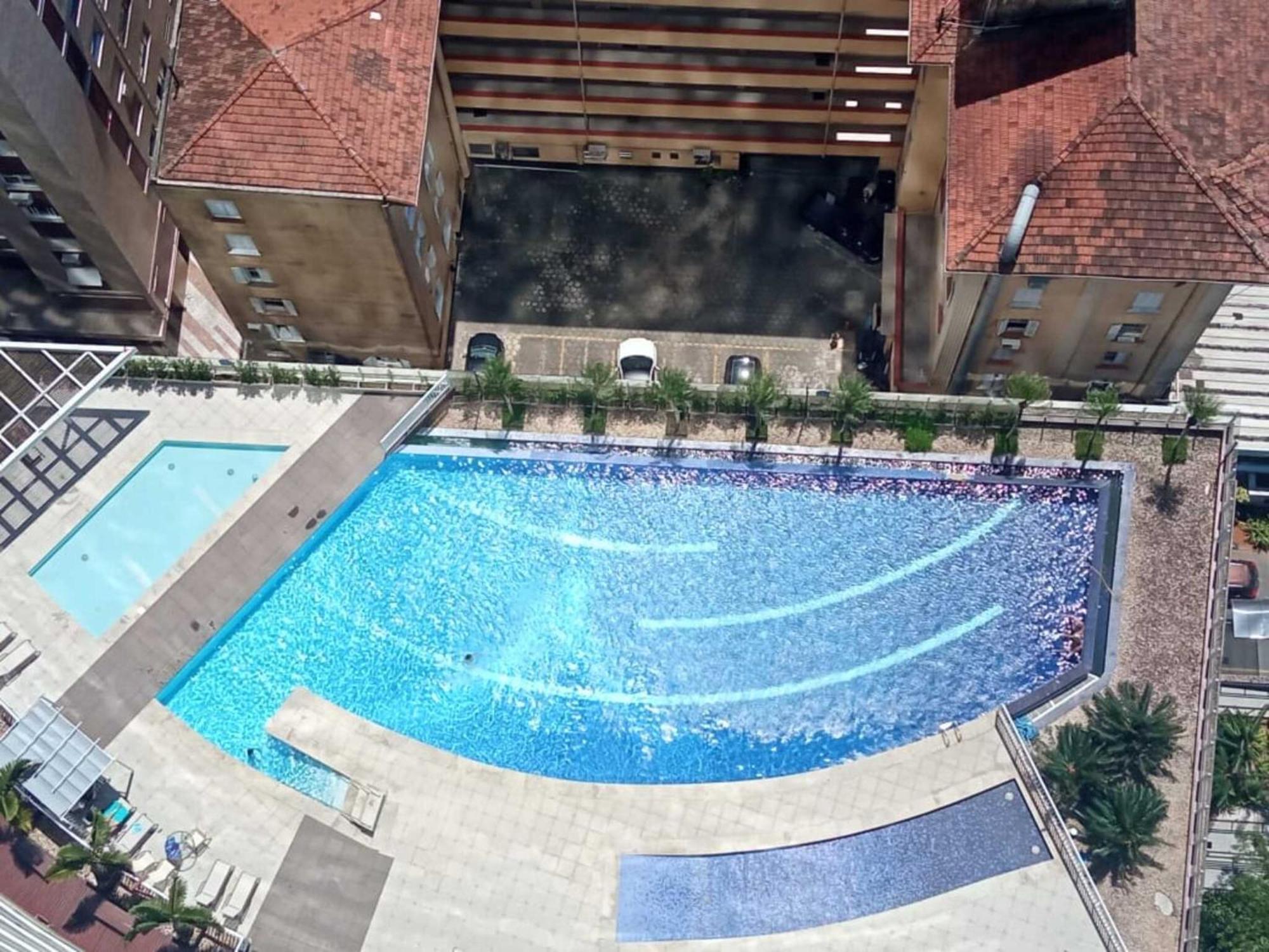 Book Santos - Condominio Unlimited - Apartamento Com Vista Mar E Apartamento Com Vista Piscina المظهر الخارجي الصورة