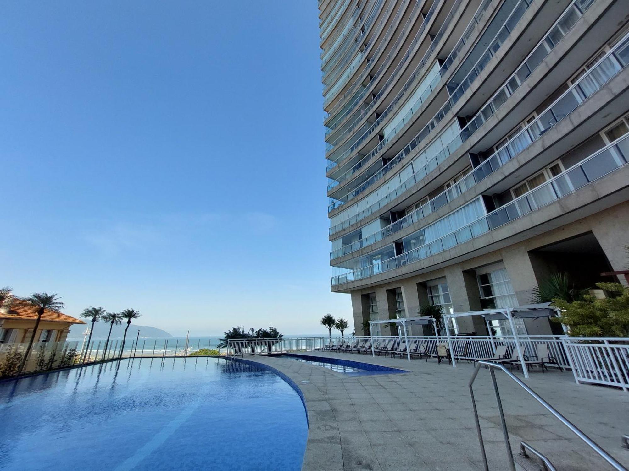 Book Santos - Condominio Unlimited - Apartamento Com Vista Mar E Apartamento Com Vista Piscina المظهر الخارجي الصورة
